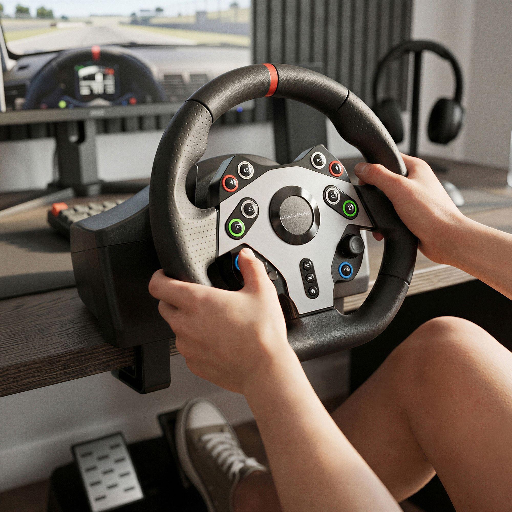 Volante com Pedais MARS GAMING MWH-RSXTWO (Preto), miniatura 9