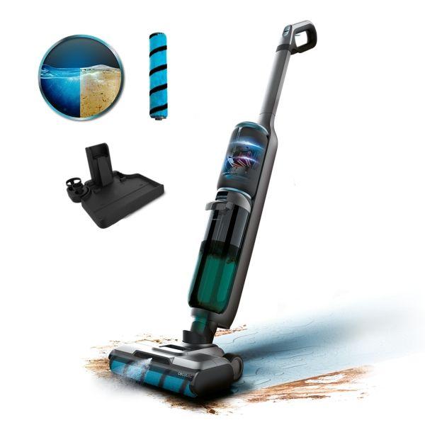 Esfregona Elétrica CECOTEC FreeGo Wash&Vacuum Spray (Preto)