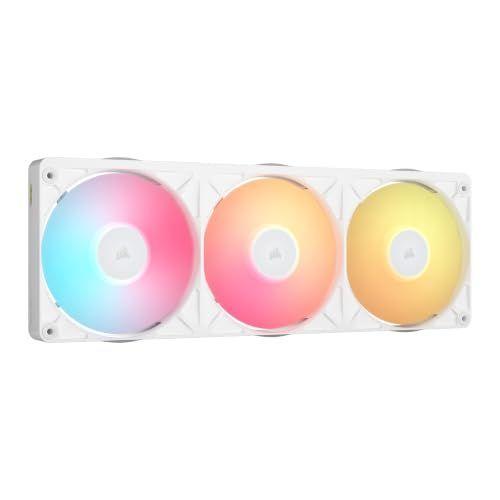 Conjunto de Ventoinhas para Caixa de PC CORSAIR iCUE LINK RX360 II Unified Frame RGB (360 mm - Branco) — miniatura 2