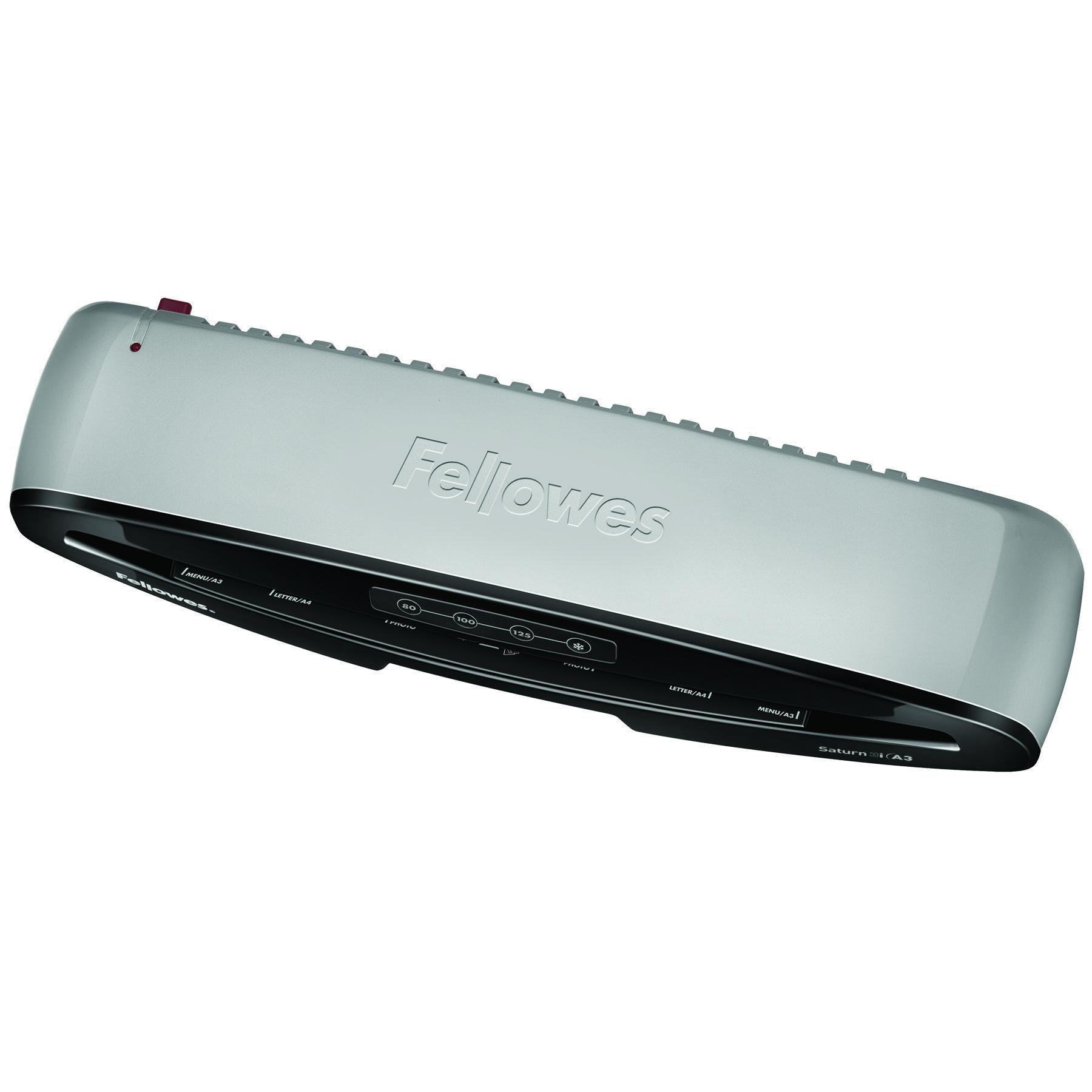 Plastificadora FELLOWES Saturn 3i A3 (125 mícrones - Preto e Prateado) — miniatura 4