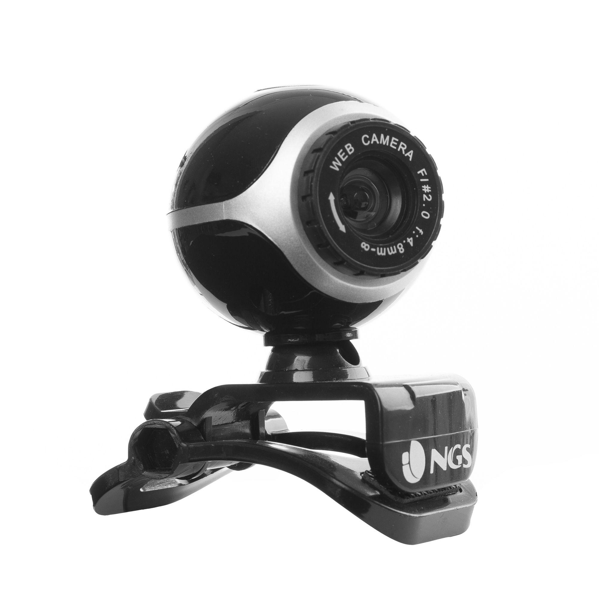 Webcam NGS XpressCam 300 (USB 2.0 - Windows Vista, XP, 2000 - Preto e Prateado)