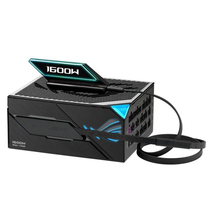 Fonte de Alimentação ASUS ROG-THOR-1600T3-GAMING-EVO (ATX - 1600 W - 80 PLUS Titanium - Cinzento), miniatura 2