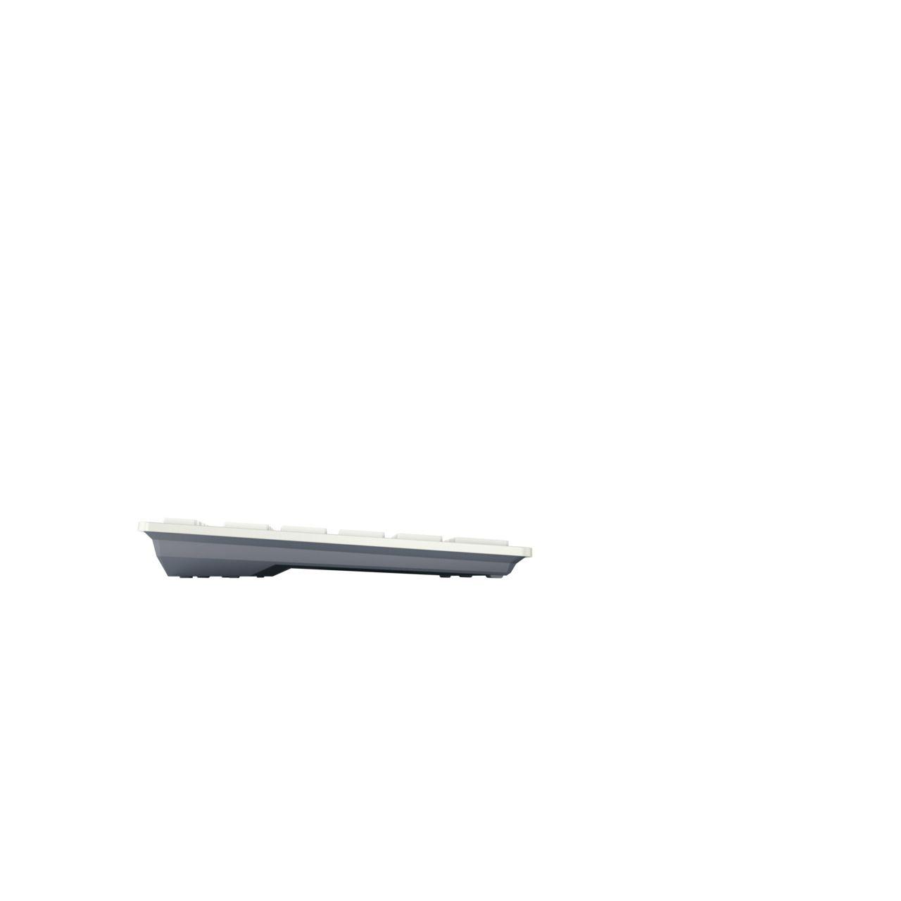 Teclado CHERRY KW 7100 MINI BT (Alemão - Teclas tesoura - Compacto, de perfil direito - Branco) — miniatura 2