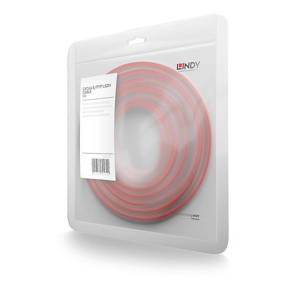 Cabo de Rede LINDY 47163 (1,5 m - Cat6A - RJ-45 - Vermelho), miniatura 2