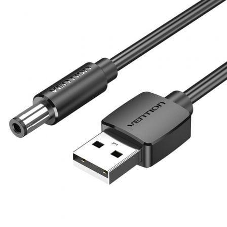 Cabo de Alimentação VENTION CEYBF (1 m - DC 5.5mm - USB A - Preto)