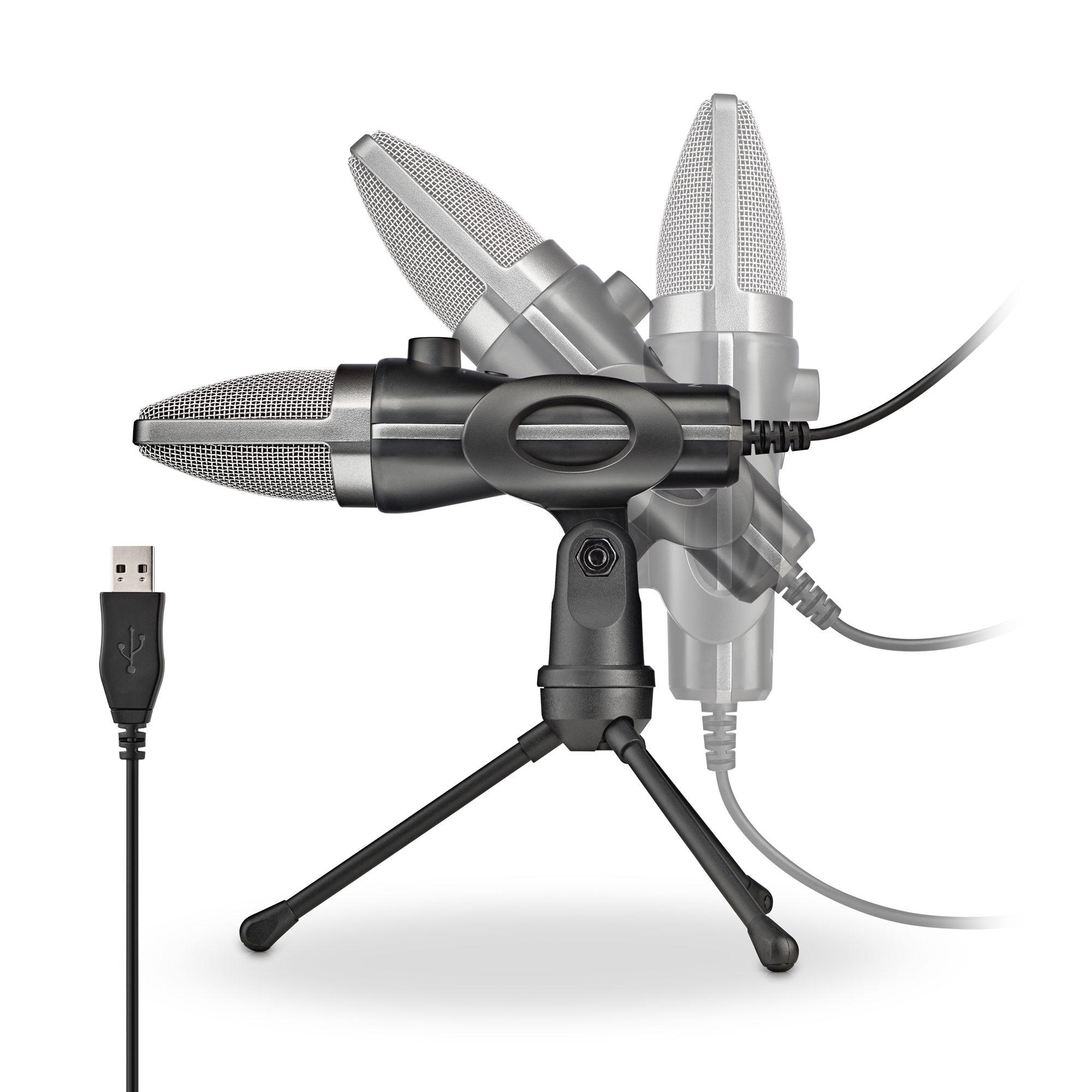 Microfone NGS MS120 (Microfone de podcast - Com fios - USB - Preto) — miniatura 2