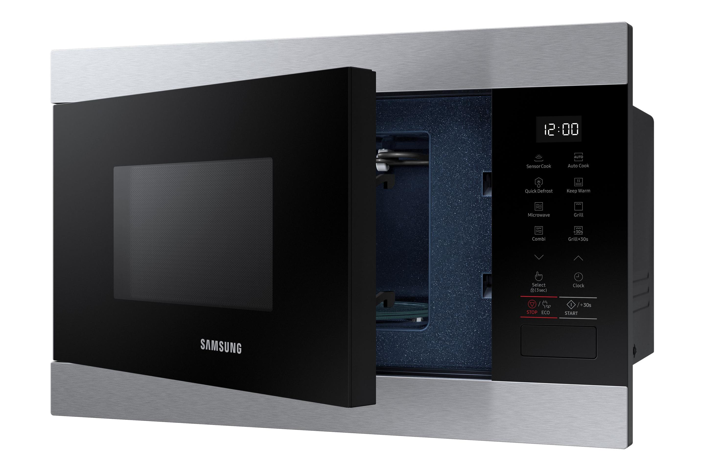 Micro-ondas de Encastre SAMSUNG MG22M8274CT/E1 (1300 W - 1100 W - 22 L - Preto e Inox), miniatura 2