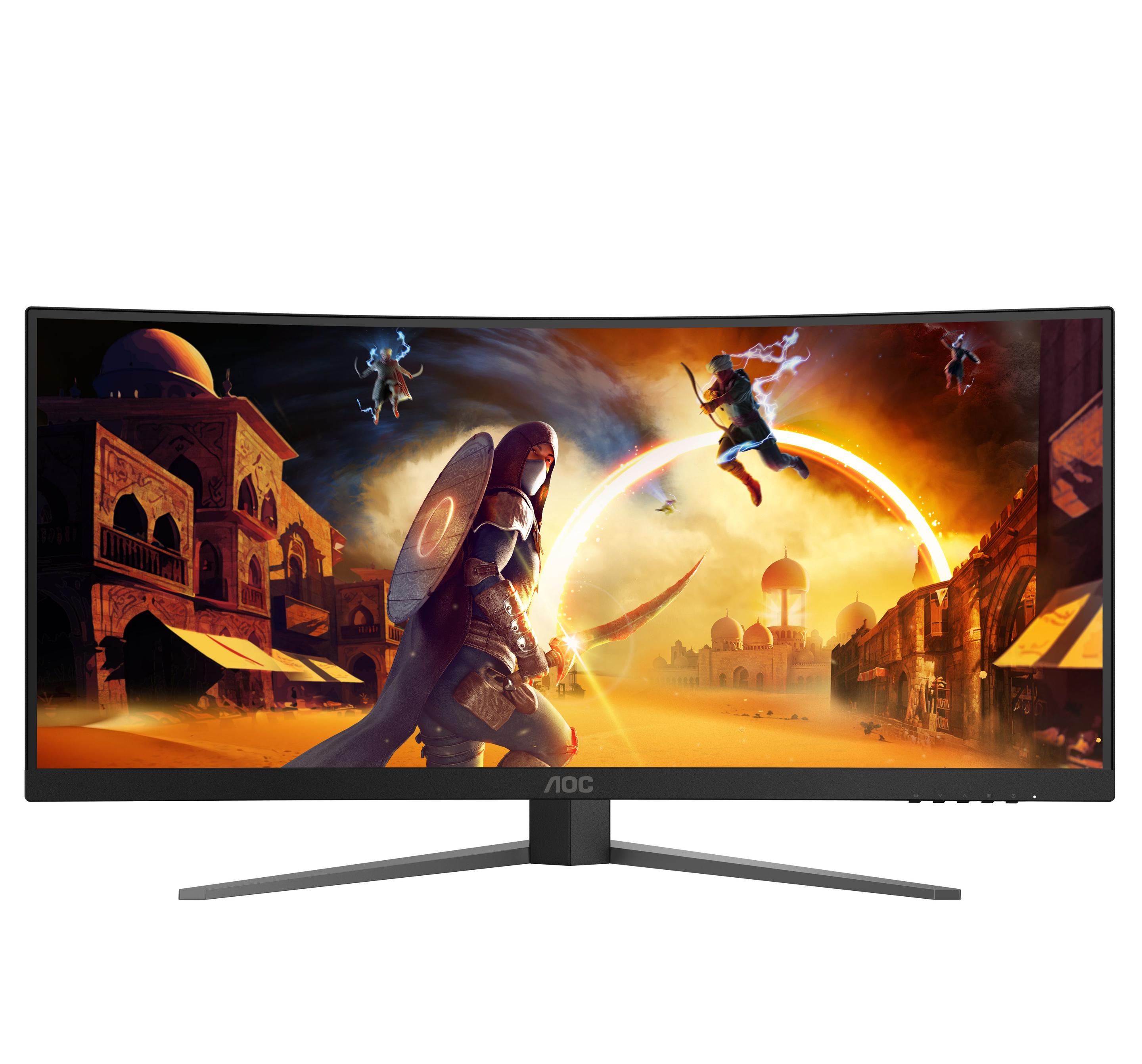 Monitor AOC CU34G4Z (34" - Fast VA - 240 Hz - Preto/Vermelho) — miniatura 5