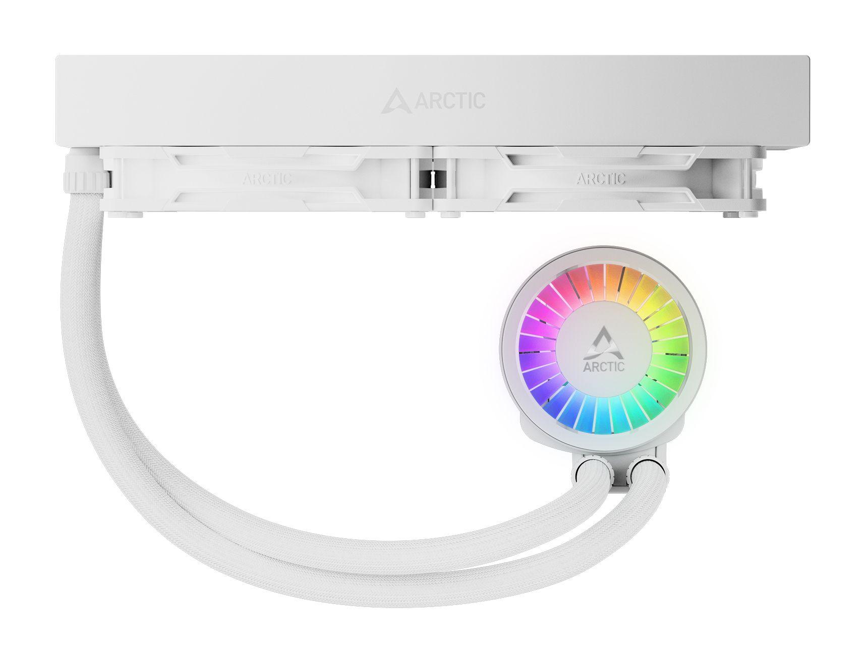 Refrigeração Líquida Tudo-em-Um ARCTIC Liquid Freezer III Pro 280 A-RGB (LGA 1851, LGA 1700, AM4, AM5 - AM4, LGA 1700, LGA 1851 - 120 mm - Branco) — miniatura 3