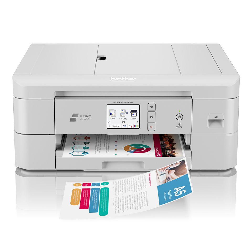 Impressora Multifunções BROTHER DCP-J1800DWRE1 (A4 - Impressão a cores - 150 folhas - Branco)