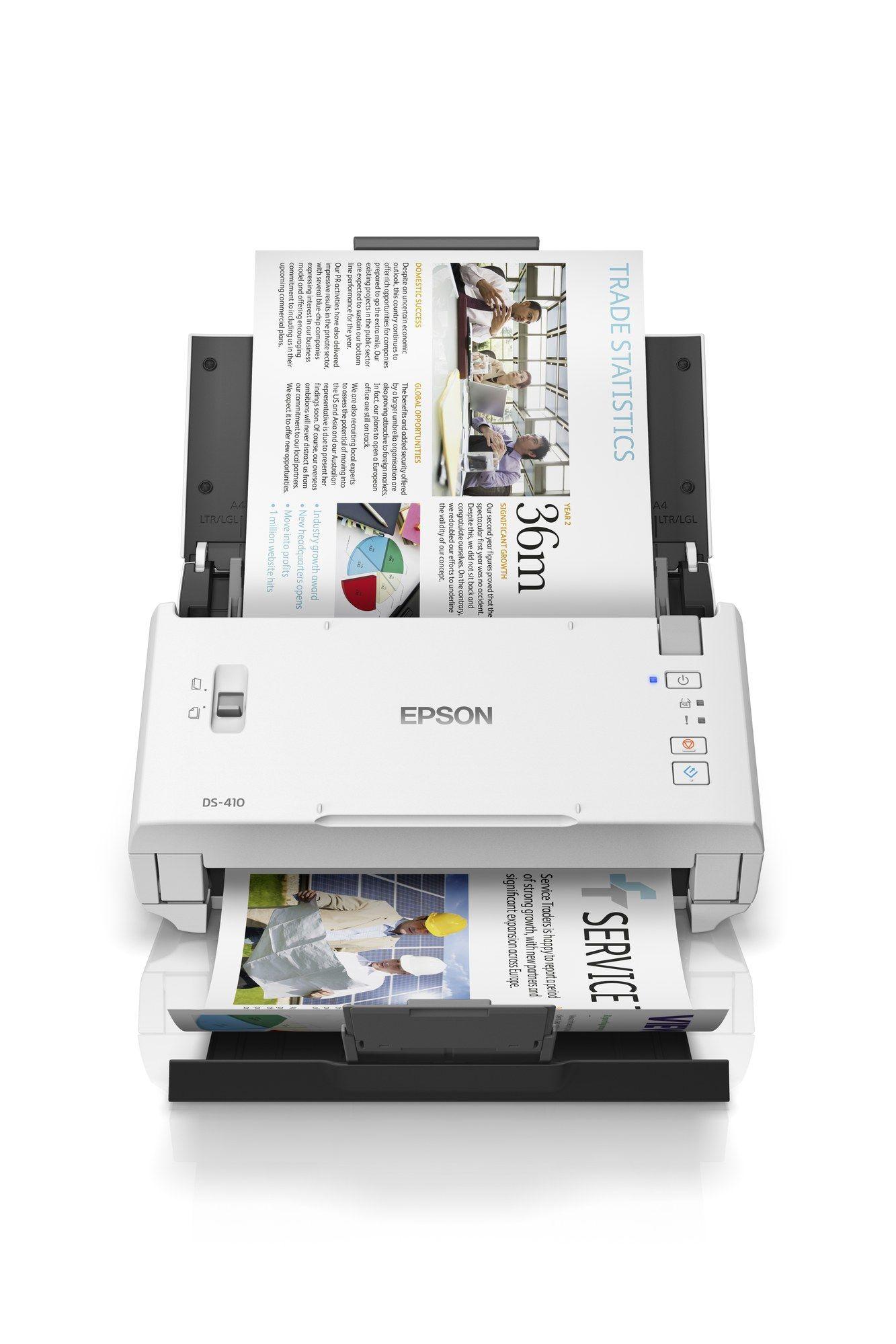 Digitalizador de Alimentação por Folhas EPSON WorkForce DS-410 (USB 2.0 - Preto e Branco) — miniatura 8
