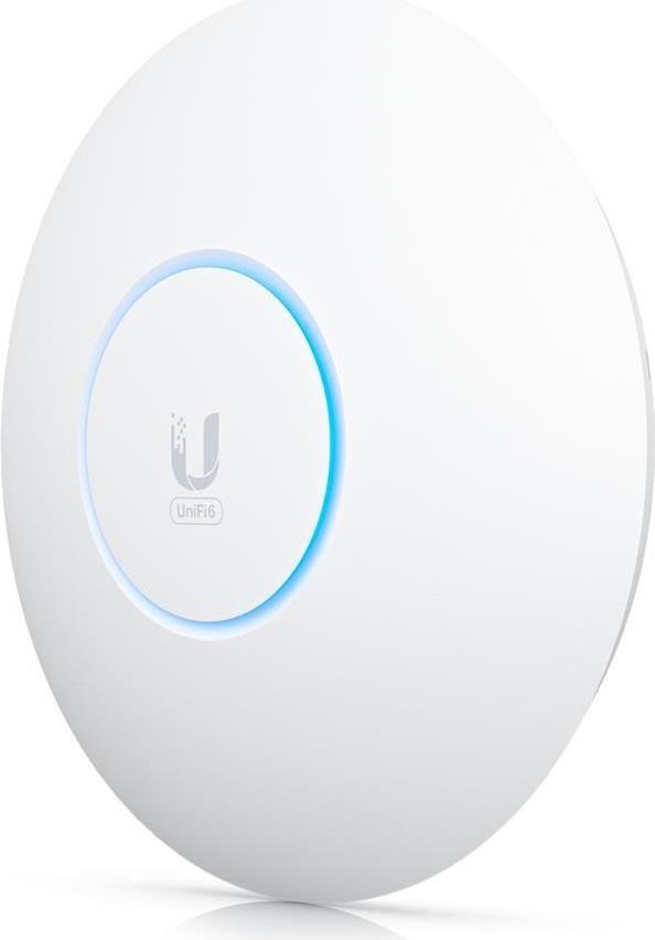 Access Point UBIQUITI U6 Enterprise (4800 Mbit/s - 2,4 GHz, 5 GHz e 6 GHz - 1x RJ45 2.5GbE - Branco)