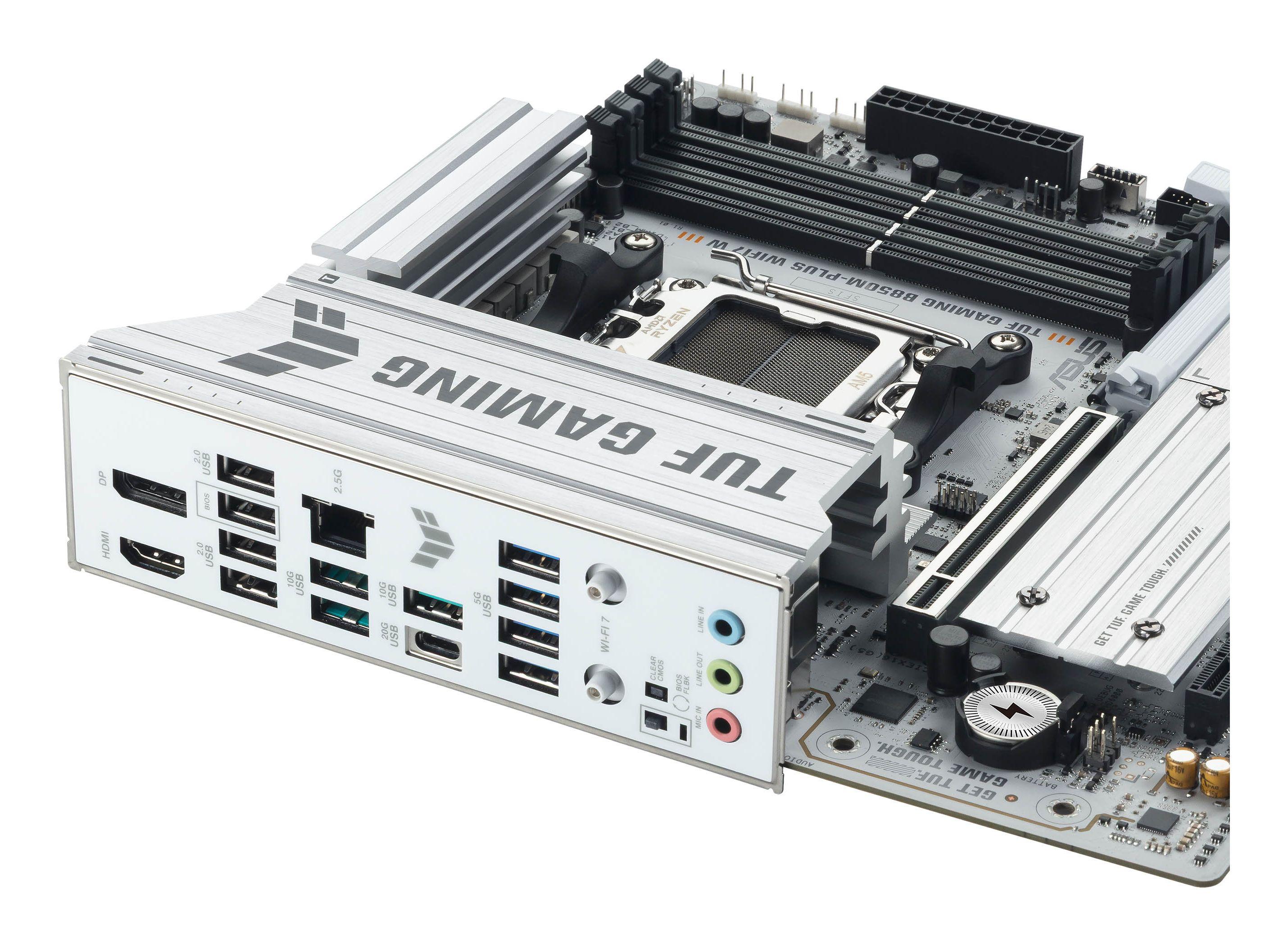 Motherboard ASUS TUF GAMING B850M-PLUS WIFI7 W (AM5 - micro ATX - Duplo canal - Branco), miniatura 8