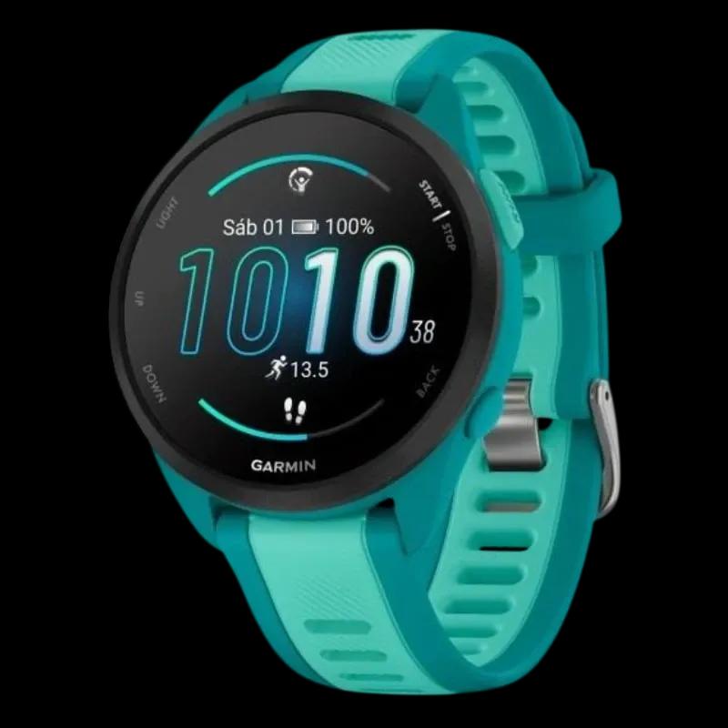 Smartwatch GARMIN Forerunner 165 Music (Redondo - Android, iOS - AMOLED - Turquesa) — miniatura 2