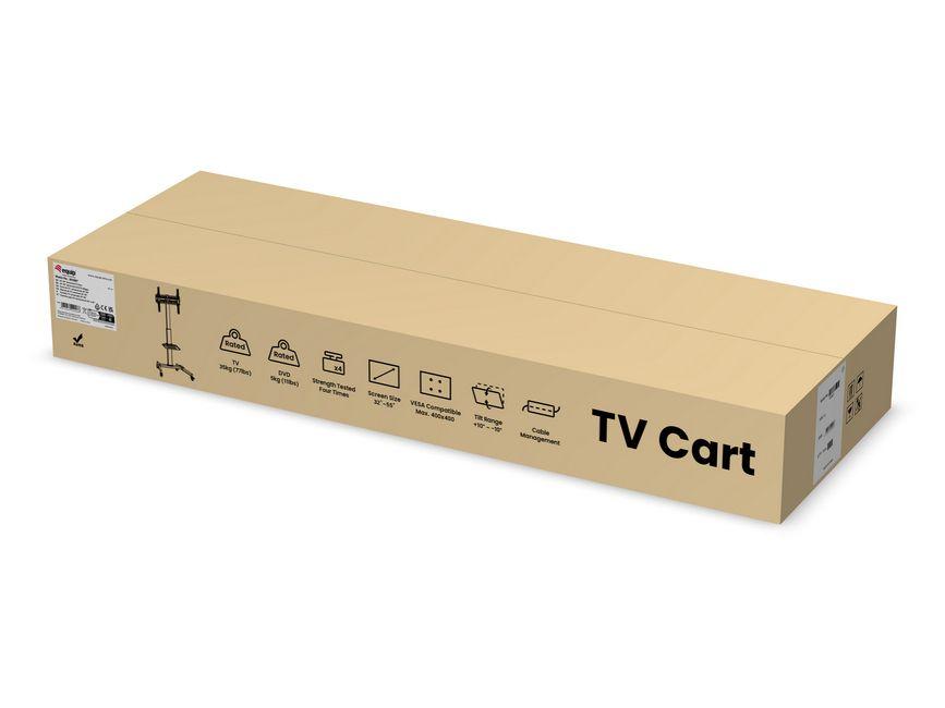 Suporte de Chão Móvel para TV EQUIP 650607 (32–55" - VESA até 400x400 - Preto), miniatura 10