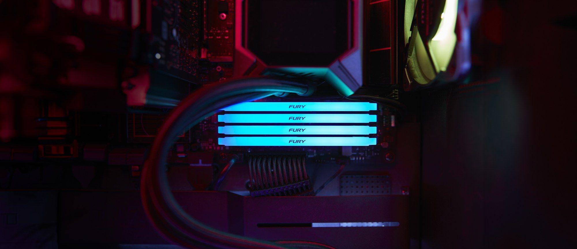 Memória RAM KINGSTON FURY Beast RGB KF432C16BB2AK2/64 (1600 MHz - 64 GB - DIMM), miniatura 6