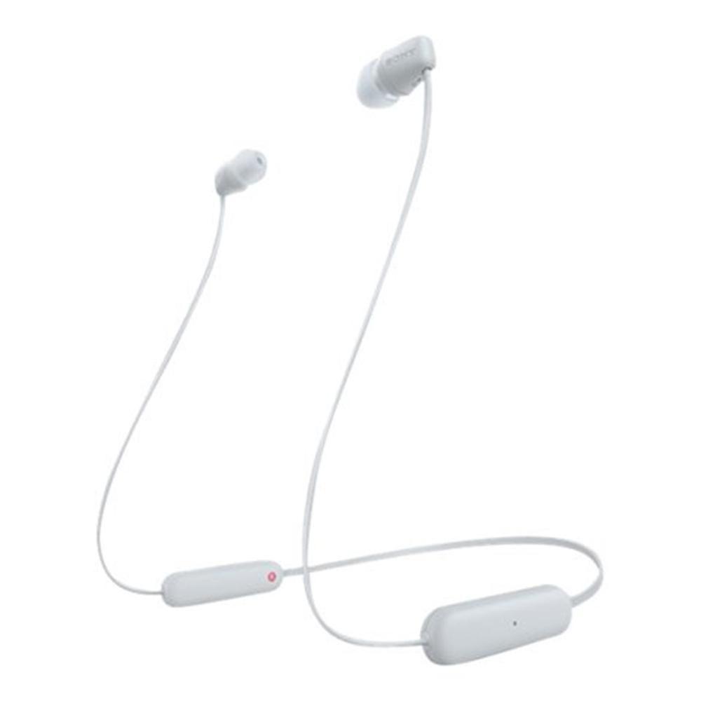 Auscultadores SONY WI-C100 (Binaural - Sem fios - Intra-aural - Branco)