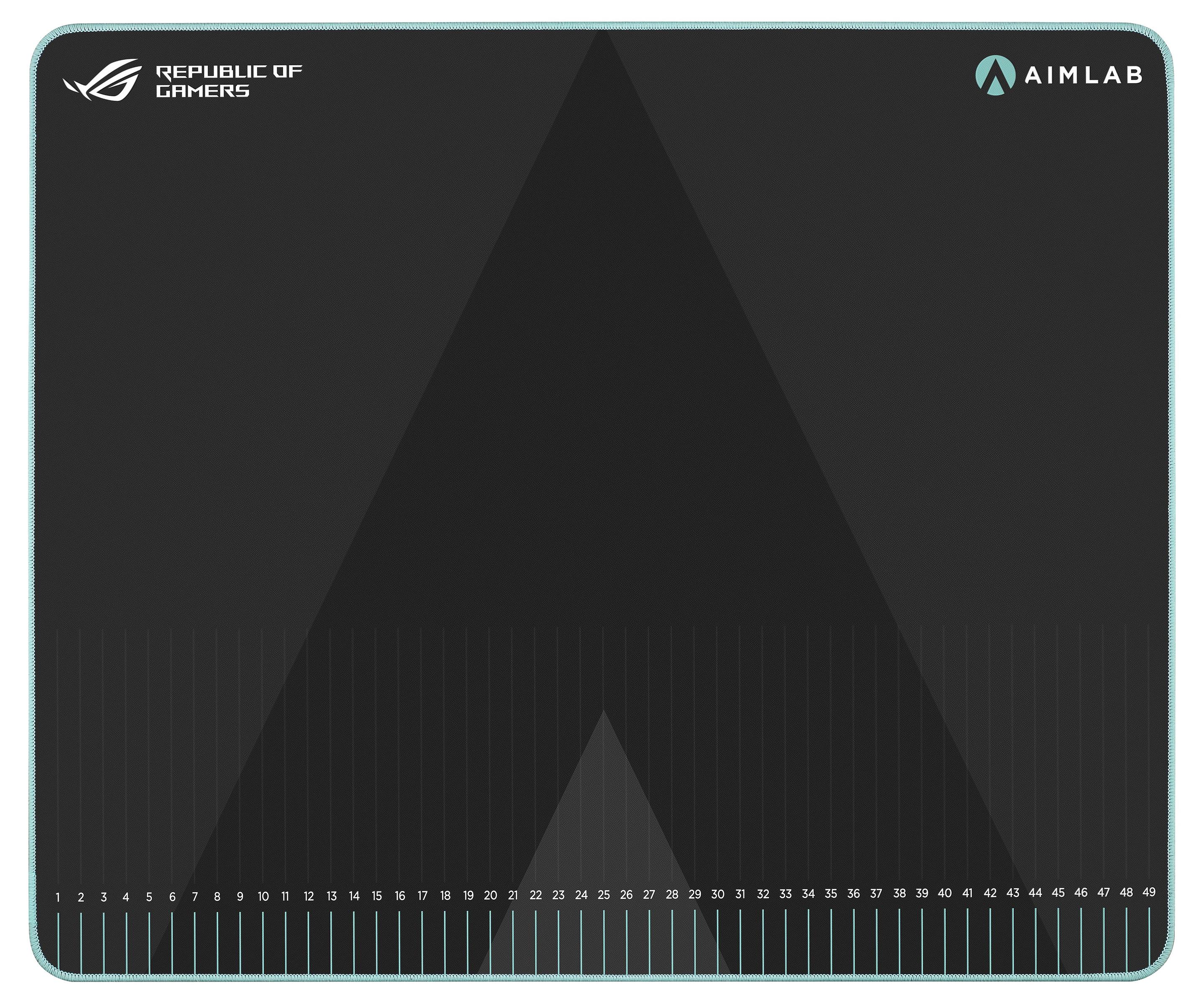 Tapete de Rato Gaming ASUS ROG Hone Ace Aim Lab Edition (L - Tecido, Borracha - 3 mm - Preto)
