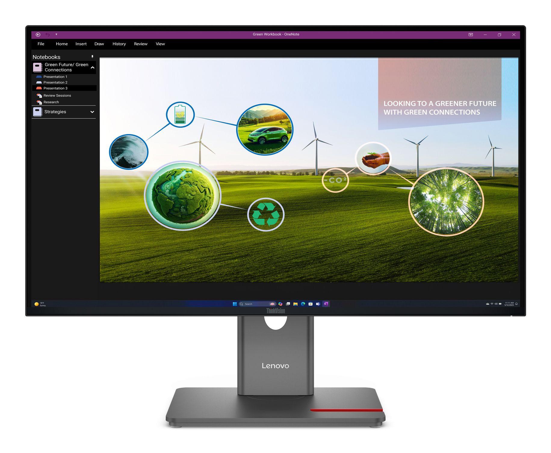 Monitor LENOVO ThinkVision P27Q-40 (27" - IPS - 120 Hz - Preto)