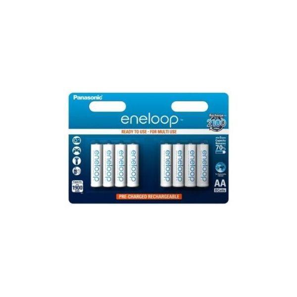 Pilhas Recarregáveis PANASONIC eneloop BK-3MCDE/8BE (8 unidades - AA - 2000 mAh), miniatura 2