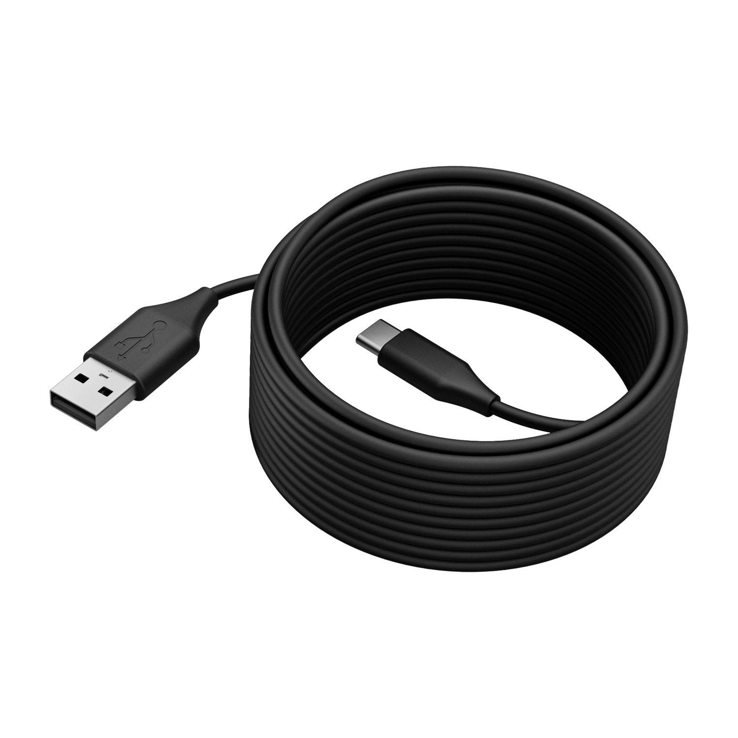 Cabo USB JABRA 14202-11 (5 m - USB A - USB C - Preto)