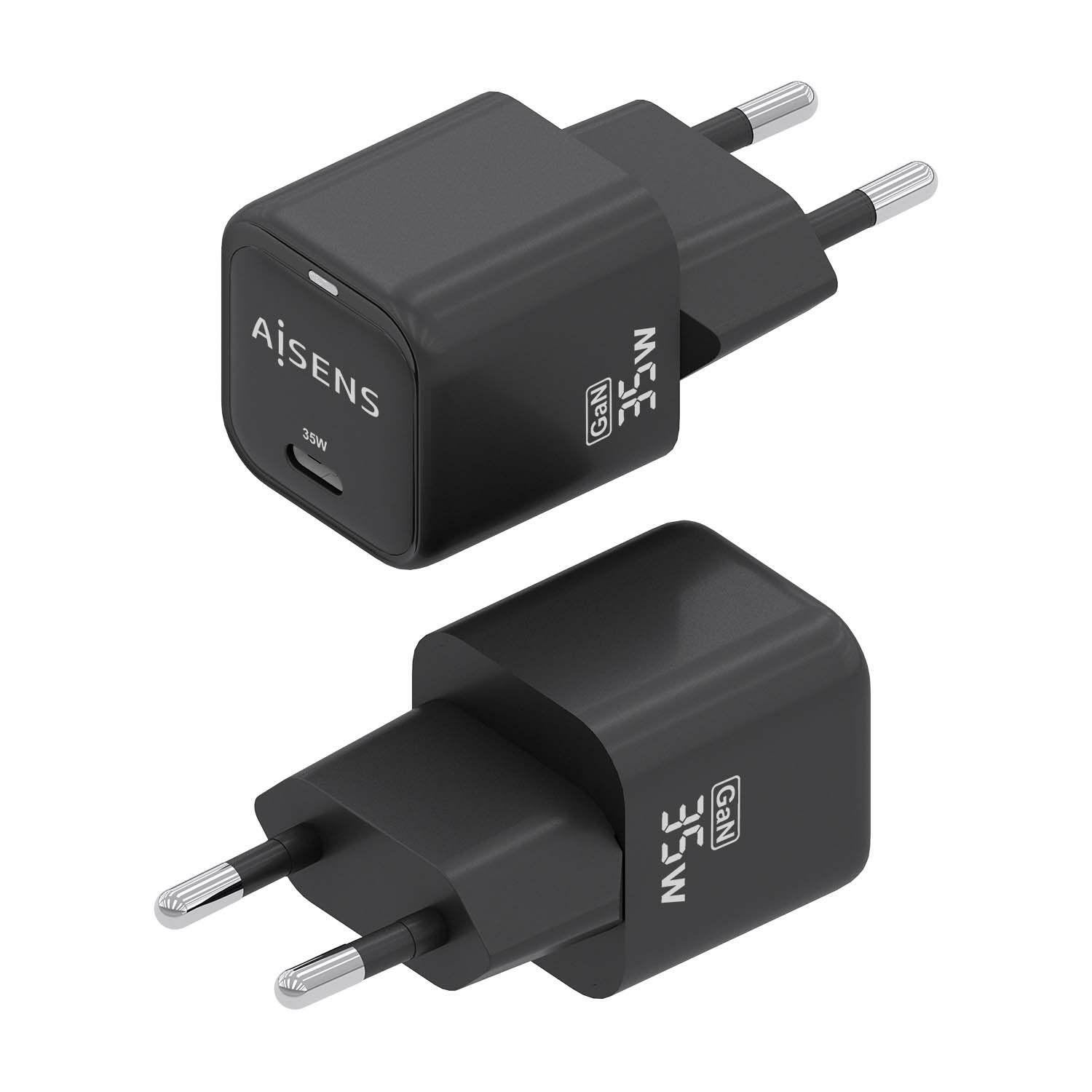 Carregador de Parede AISENS ASCH-35W1P023-BK (35 W - Preto), miniatura 3