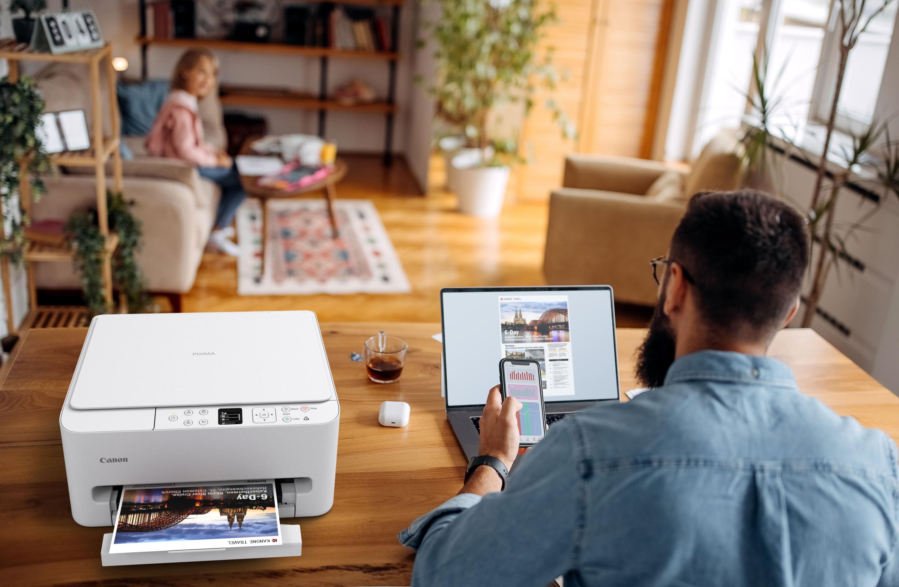 Impressora Multifunções CANON PIXMA TS6550i (A4 - Impressão a cores - 100 folhas - Branco) — miniatura 12