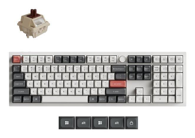 Teclado KEYCHRON Q6 Ultra 8K (Sem fios - Branco)