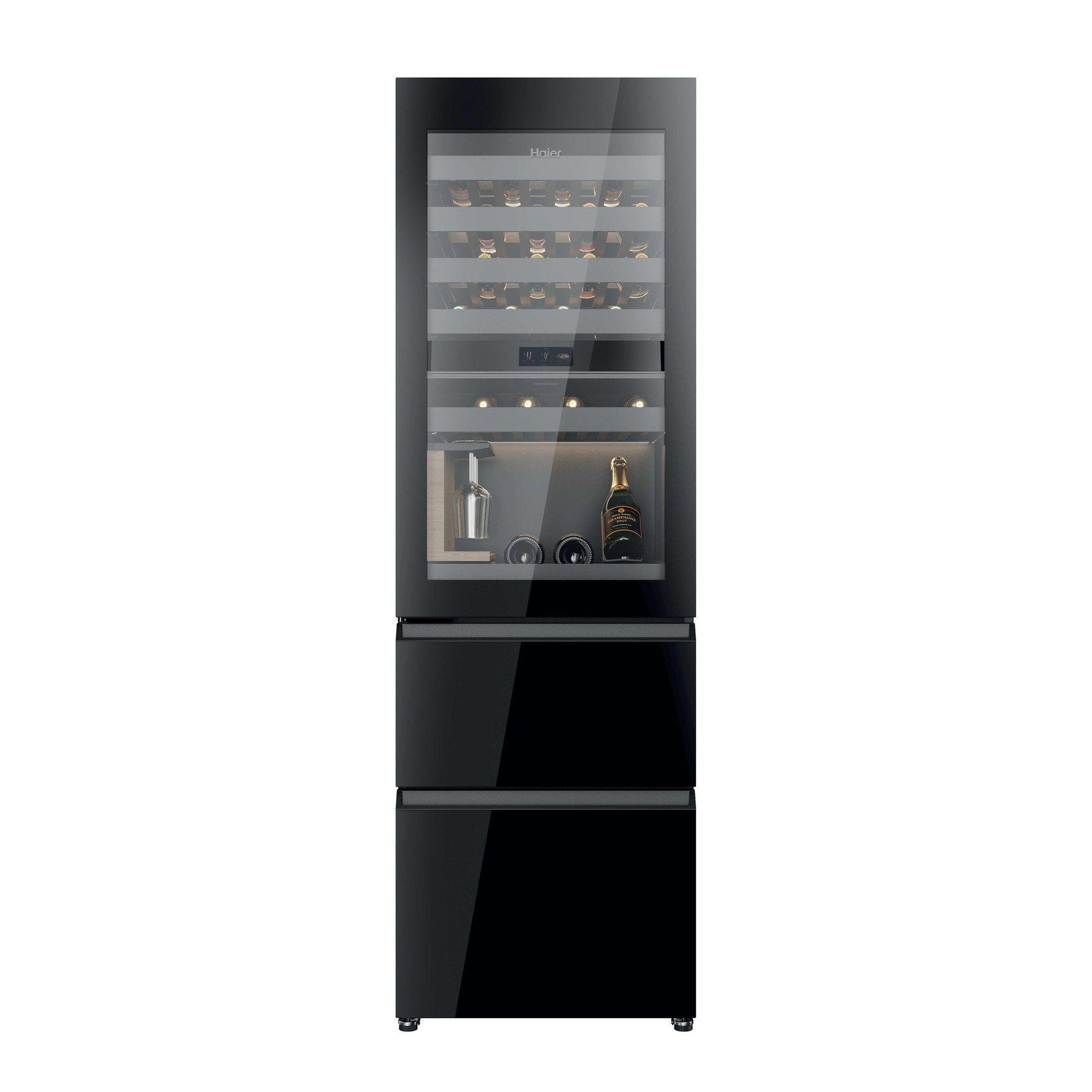 Cave de Vinhos de Encastre HAIER CSW9619ENGBW (Altura 190,6 cm - 191 cm - 60 cm - Preto)