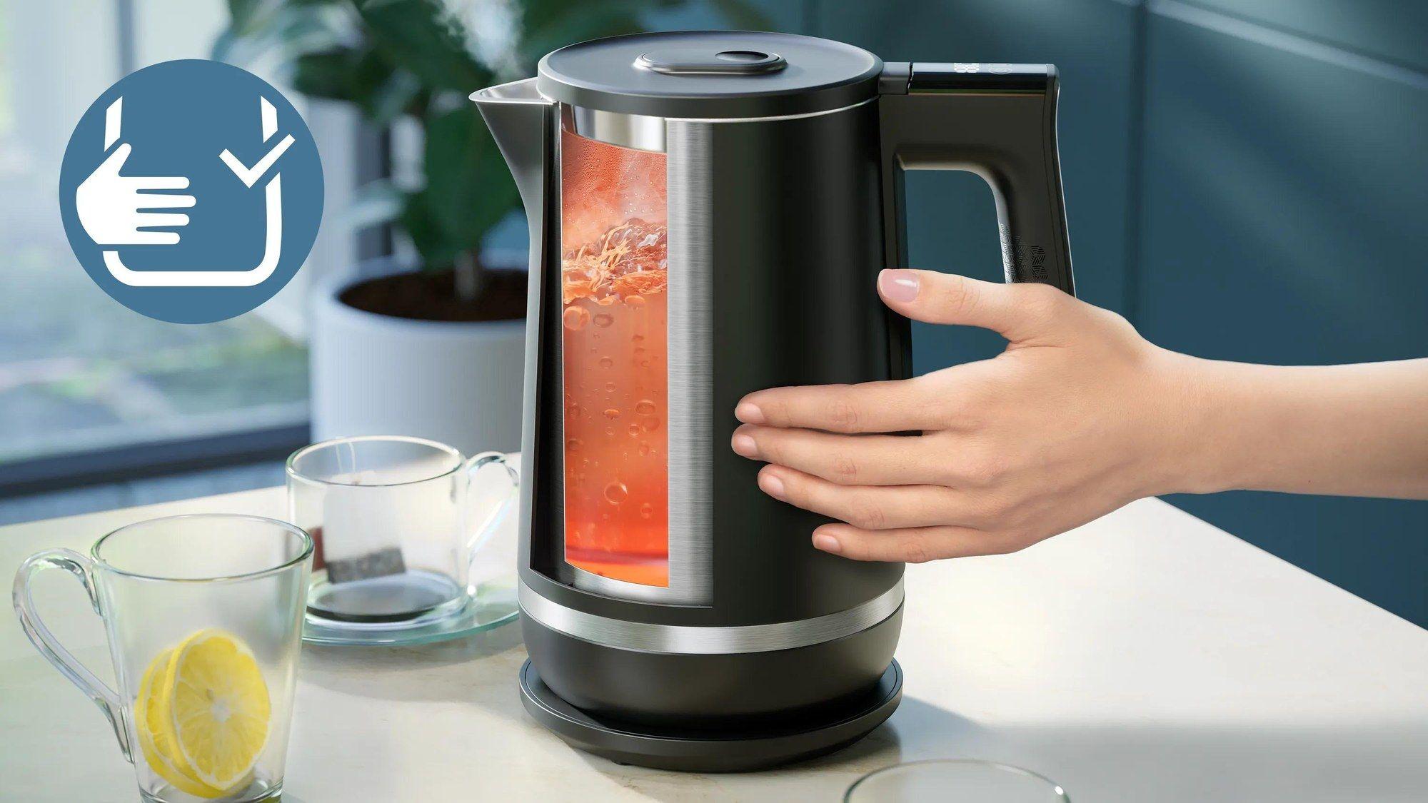 Jarro Elétrico PHILIPS HD9396/90 (2200 W - 1,7 l - Metal - Preto), miniatura 3