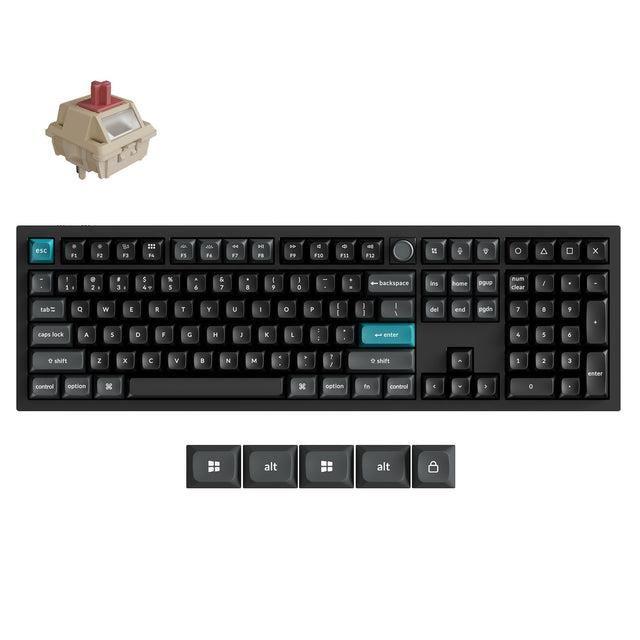 Teclado KEYCHRON Q6 Ultra Q6U-M1 (Internacional - Red - 8K - Preto)