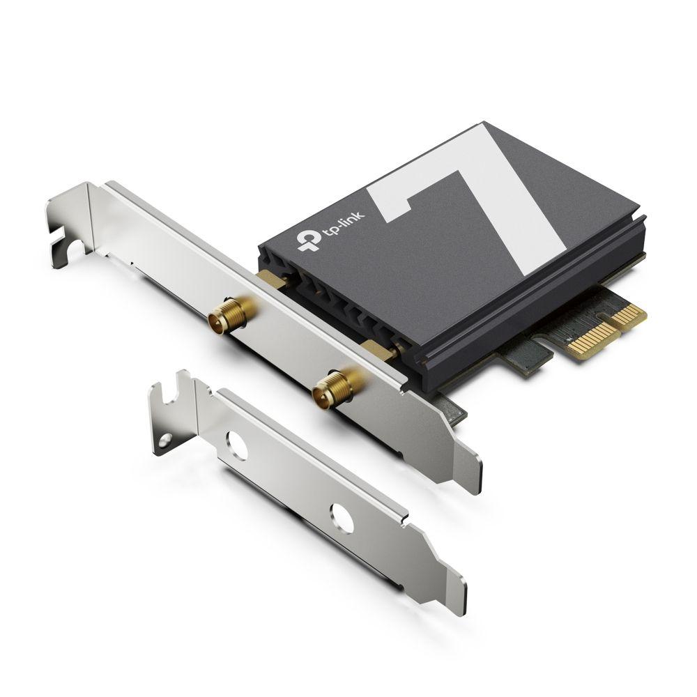 Placa de Rede PCIe TP-LINK Archer TBE550E (Wi-Fi 7 - 5760 Mbps - PCI Express - Preto) — miniatura 2