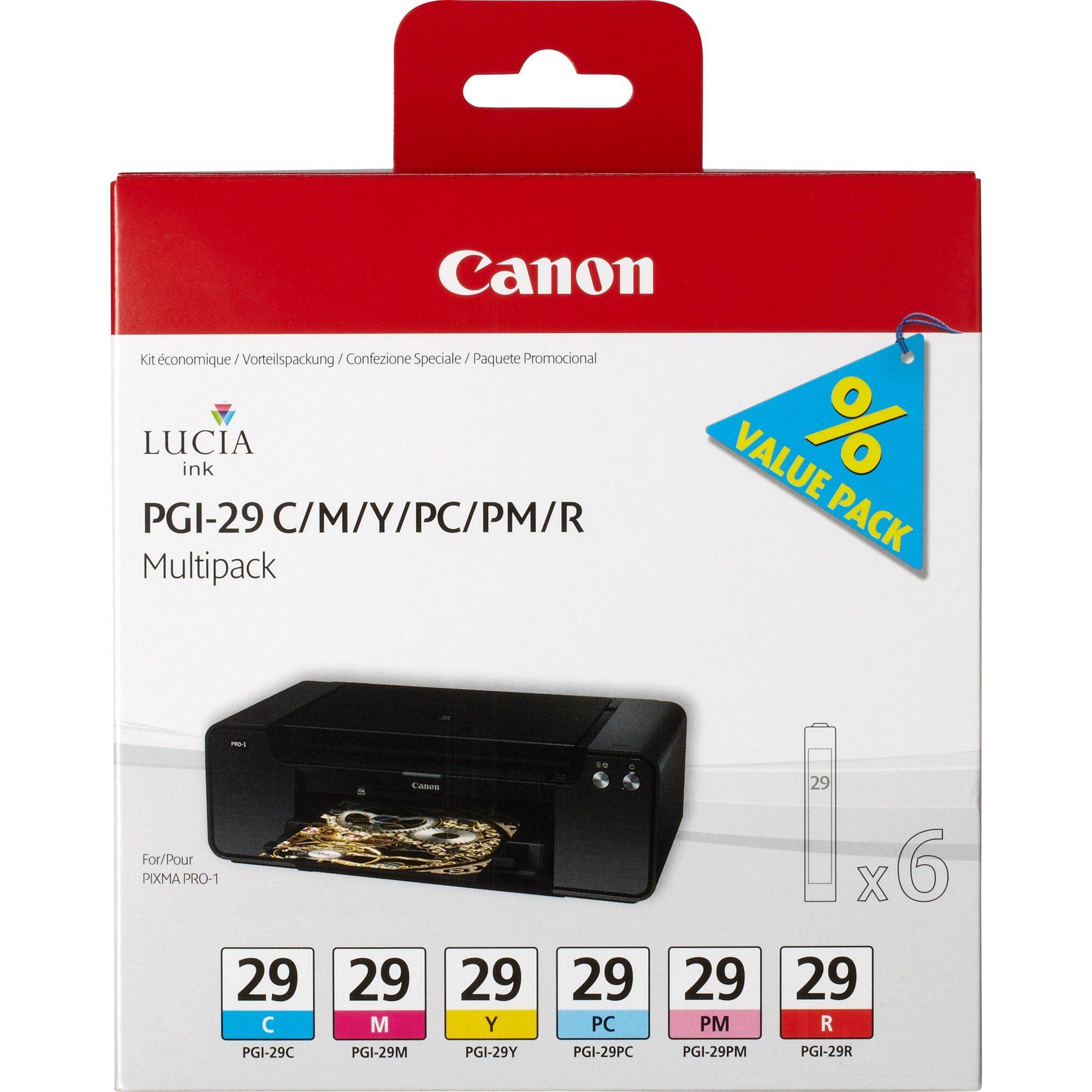 Multipack de Tinteiros CANON PGI-29 CMY/PC/PM/R (Canon Pixma Pro 1)