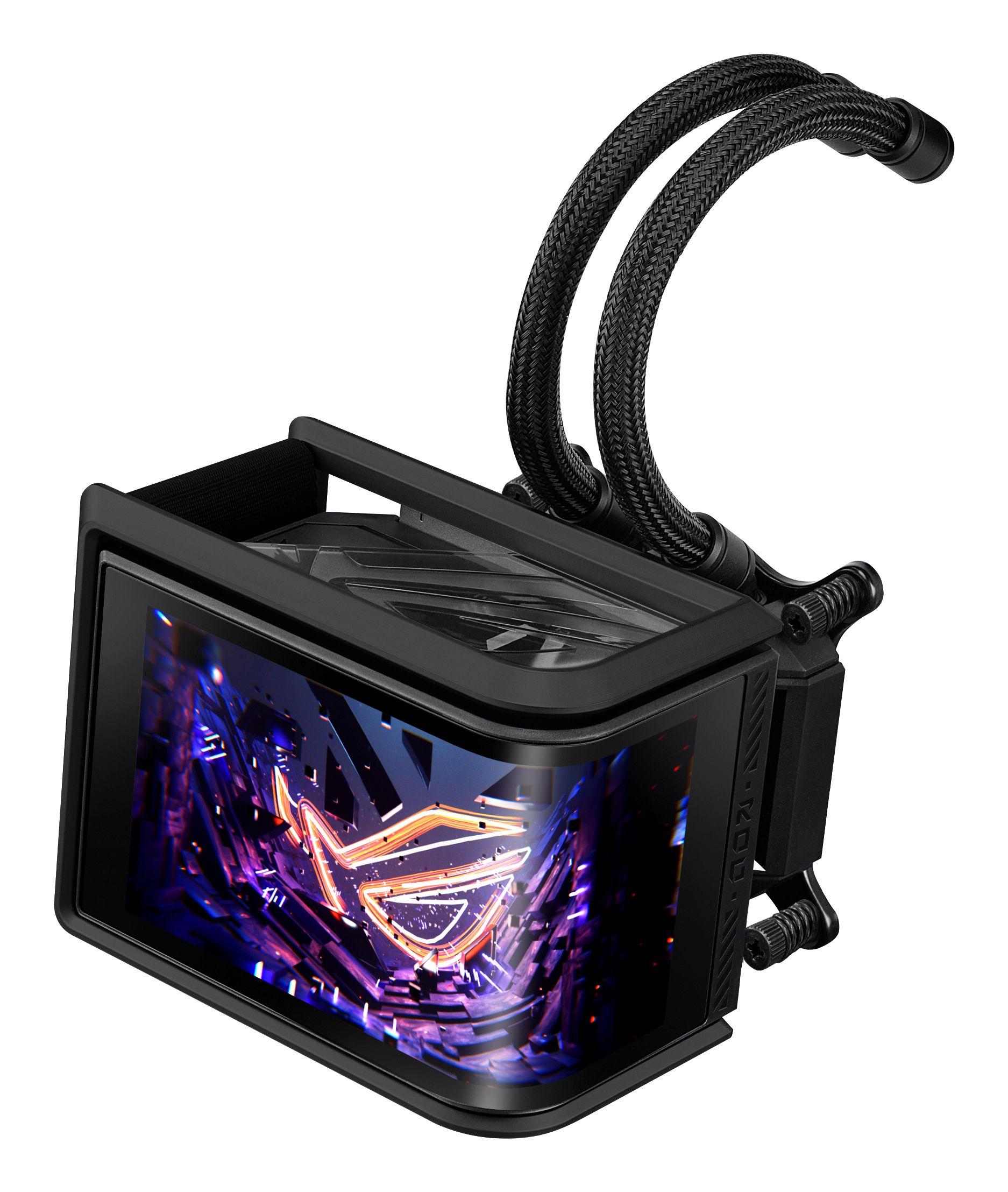 Sistema de Refrigeração Líquida AIO ASUS ROG Ryuo IV SLC 360 ARGB (120 mm - 3 ventoinhas - 2650 RPM - Preto), miniatura 7