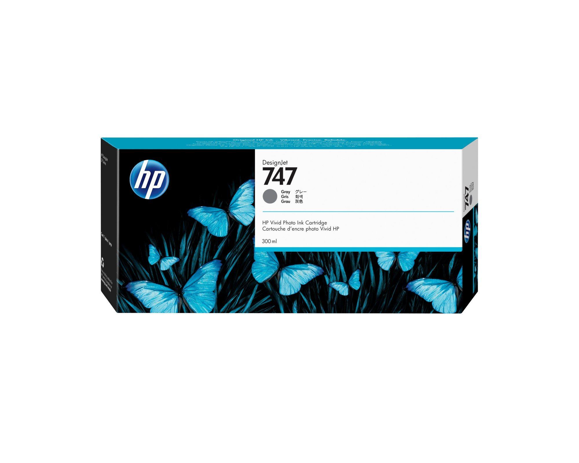 Tinteiro HP 747 (Cinzento)
