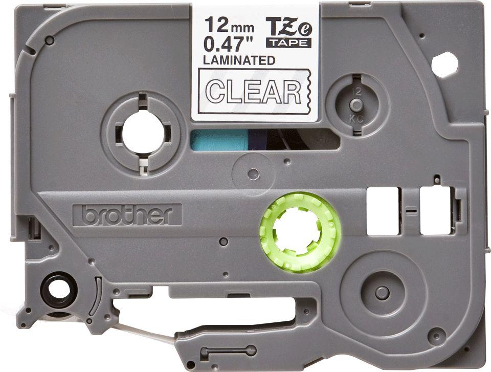 Fita de Etiquetas BROTHER TZe-135 (Branco sobre Transparente), miniatura 3