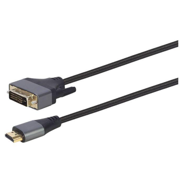 Cabo HDMI para DVI GEMBIRD CC-HDMI-DVI-4K-6 (1,8 m - Até 3840p a 30 Hz - HDMI Type A - Preto), miniatura 2