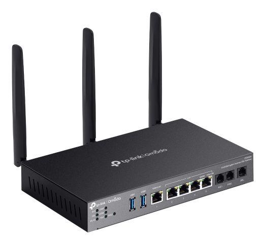 Gateway/Router DSL TP-LINK Omada DR3650v(EU) (2402 Mbit/s - Dual-band - Gigabit Ethernet - Preto) — miniatura 3