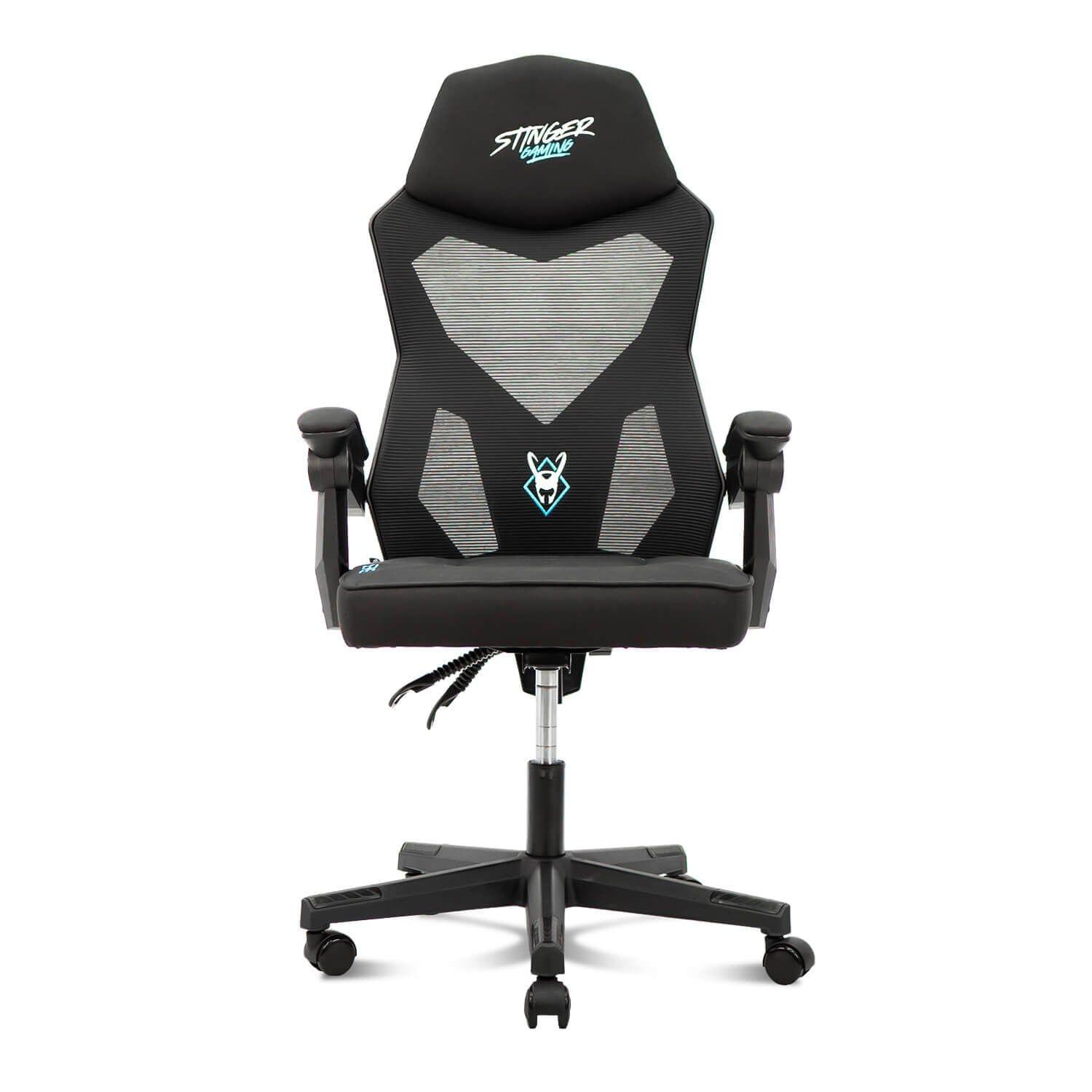 Cadeira Gaming WOXTER Stinger Station Sense (135° - Tecido - Tecido de malha - Preto)