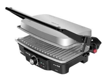 Grelhador de Contacto CECOTEC Rock'n Grill 1500 (Preto e Inox)