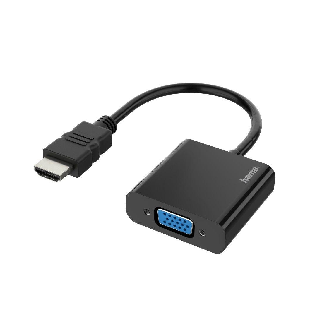 Adaptador HDMI para VGA HAMA 00200343 (0,15 m - HDMI Type A - Preto)