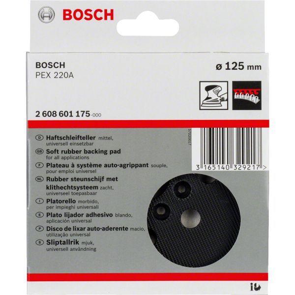 Prato de Lixar BOSCH 2608601175 (Borracha - 12,5 cm - Preto), miniatura 3