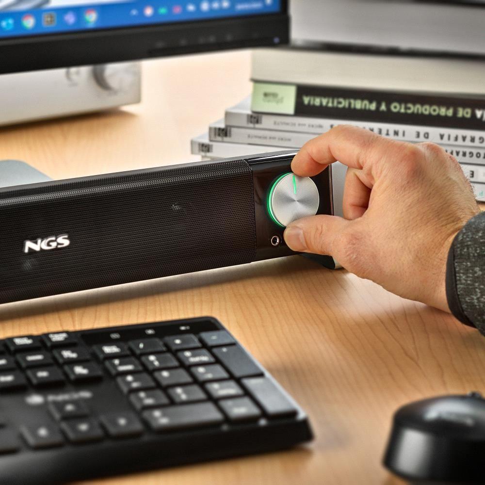 Barra de Som NGS SB500-BT (Com fios e sem fios - 20 W - 2.0 canais - Preto), miniatura 6