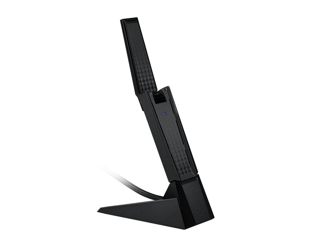 Adaptador de Rede USB MSI AXE5400 (Wi-Fi 6E - 2402 Mbit/s - 1 unidade - Preto) — miniatura 7