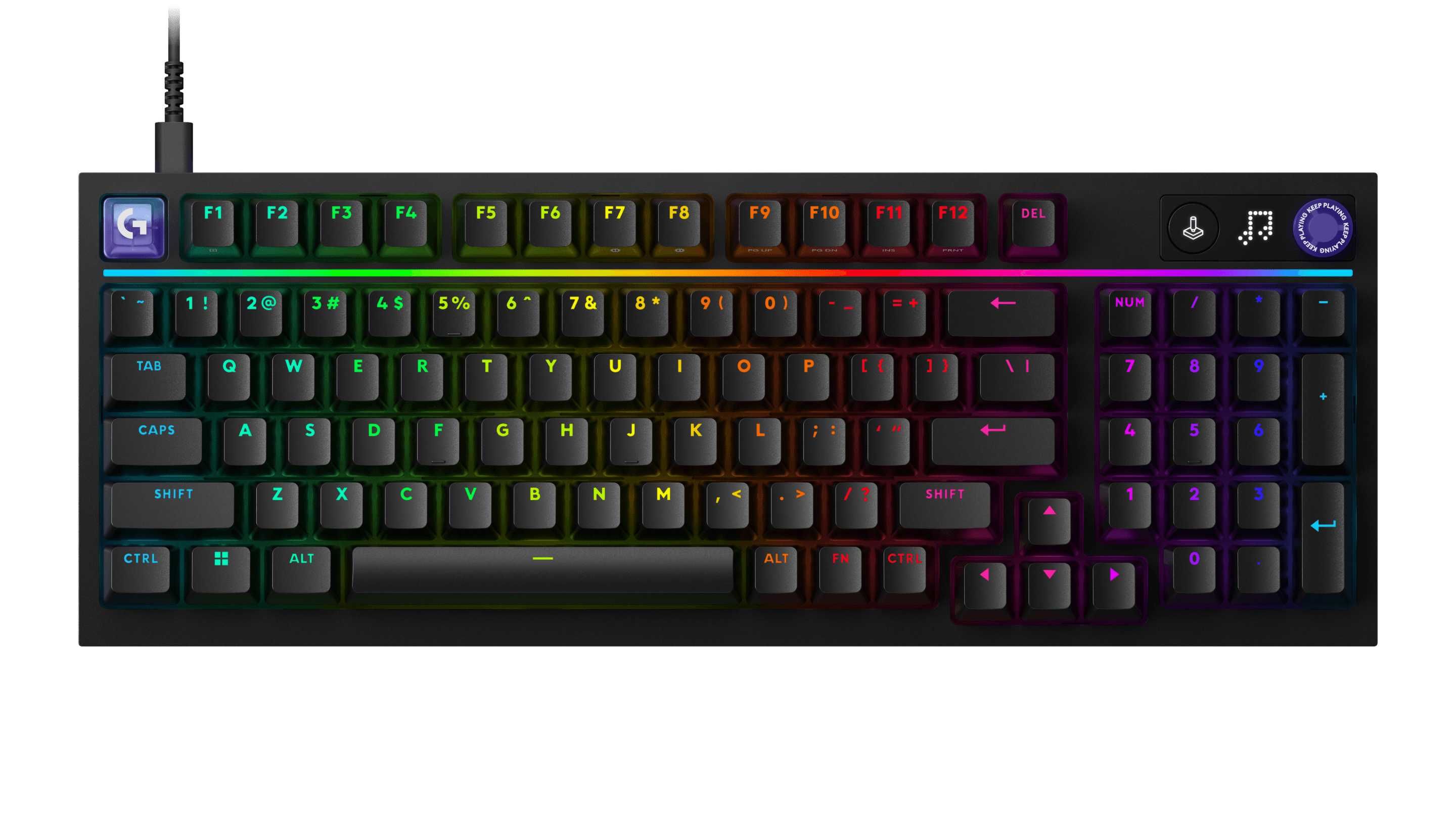 Teclado LOGITECH G316 X 98 (DE - Preto)