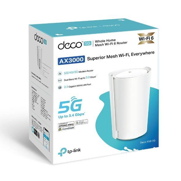 Sistema Mesh TP-LINK Deco X50-5G (Wi-Fi 6 - 2402 Mbit/s - Dual-band - Branco) — miniatura 3