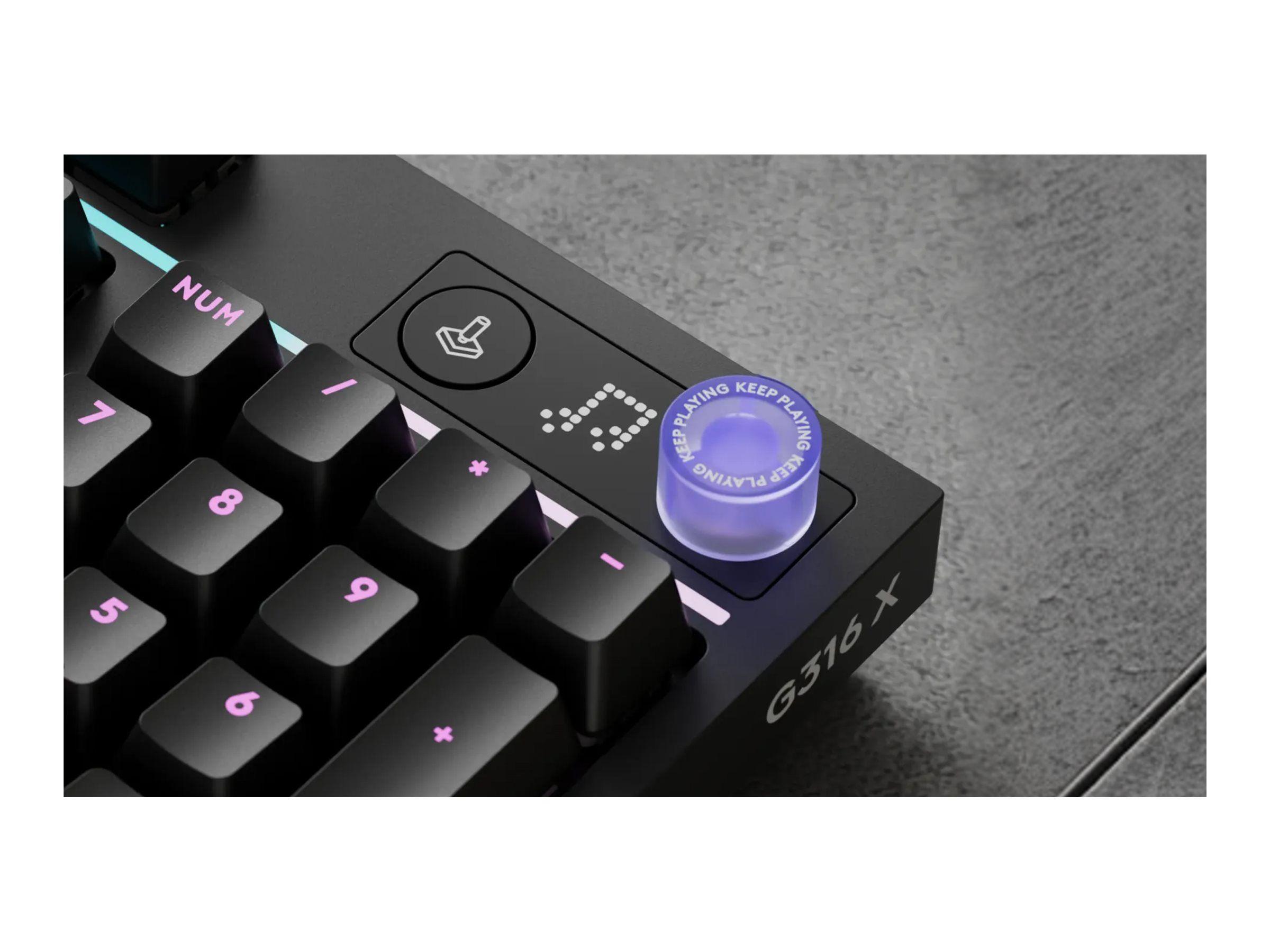 Teclado LOGITECH G316 X 98 (98% - USB - Com fios - Preto) — miniatura 3