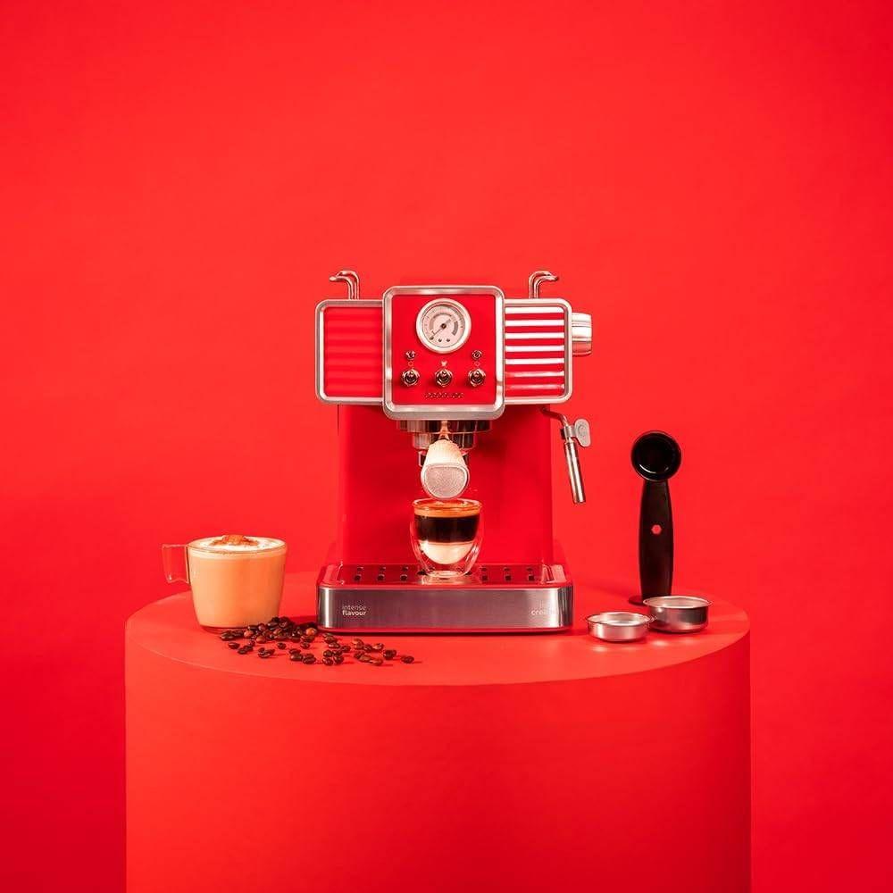 Máquina de Café Expresso CECOTEC Power Espresso 20 Tradizionale (Café moído - 1350 W - 20 bar - Vermelho Claro) — miniatura 3