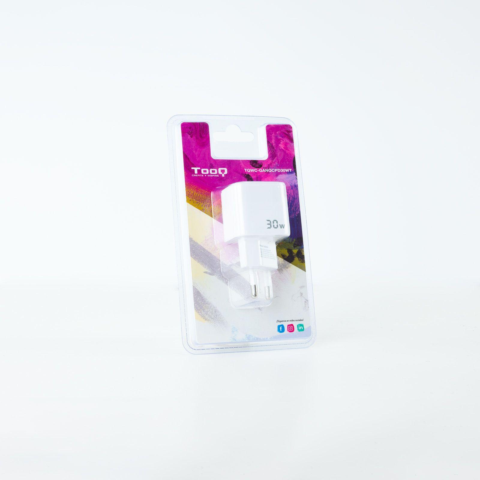 Carregador de Parede TOOQ TQWC-GANQCPD30WT (Universal - Tipo C - Branco), miniatura 6
