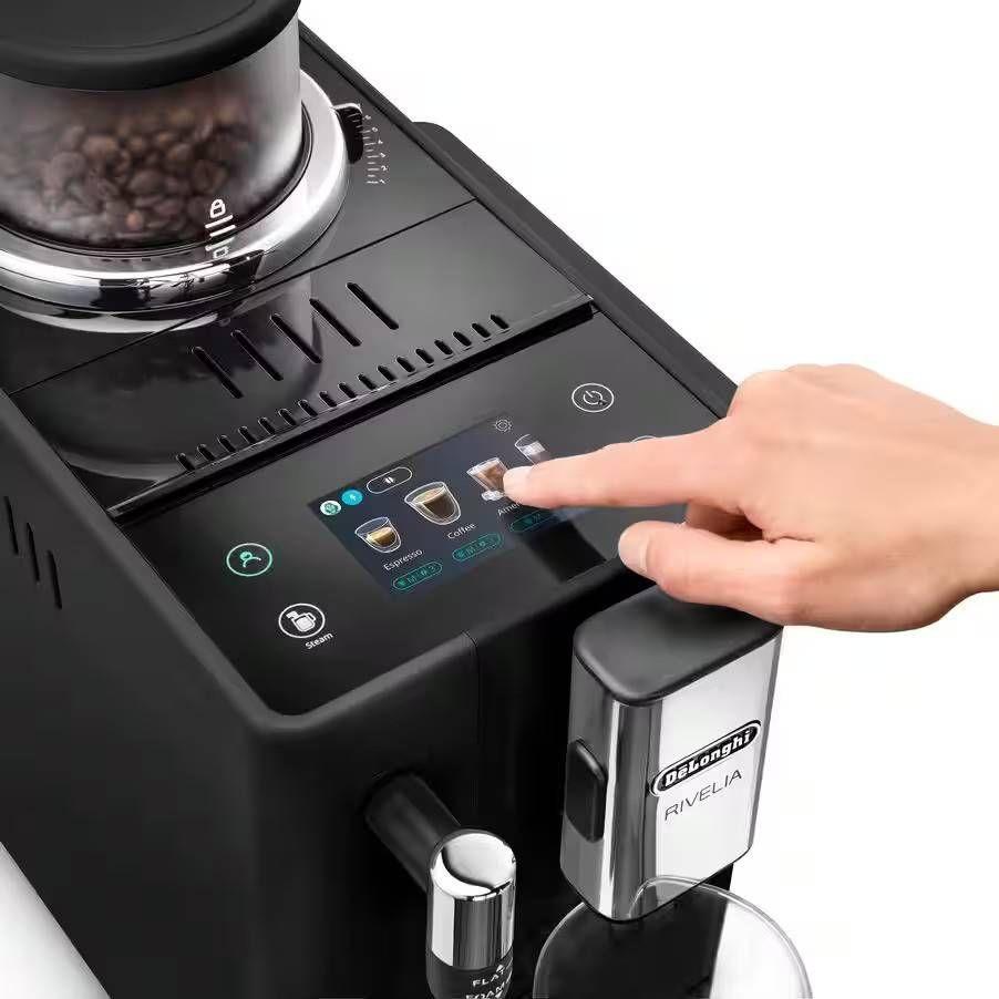 Máquina de Café Automática DELONGHI Rivelia EXAM440.35.B (Café moído, Grãos de café - 1450 W - 1,4 l - Preto), miniatura 2